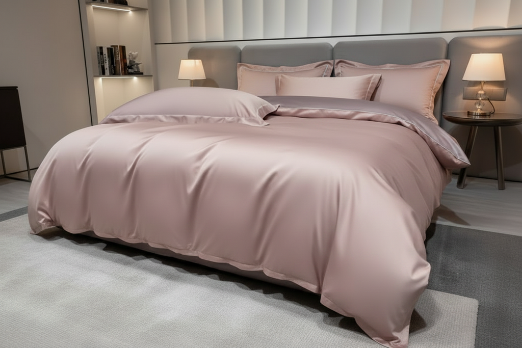 Reversible Two-Tone Cotton Bedding Set