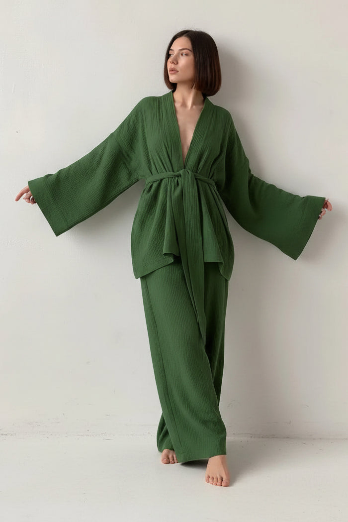 Cotton Crepe Pyjama Set