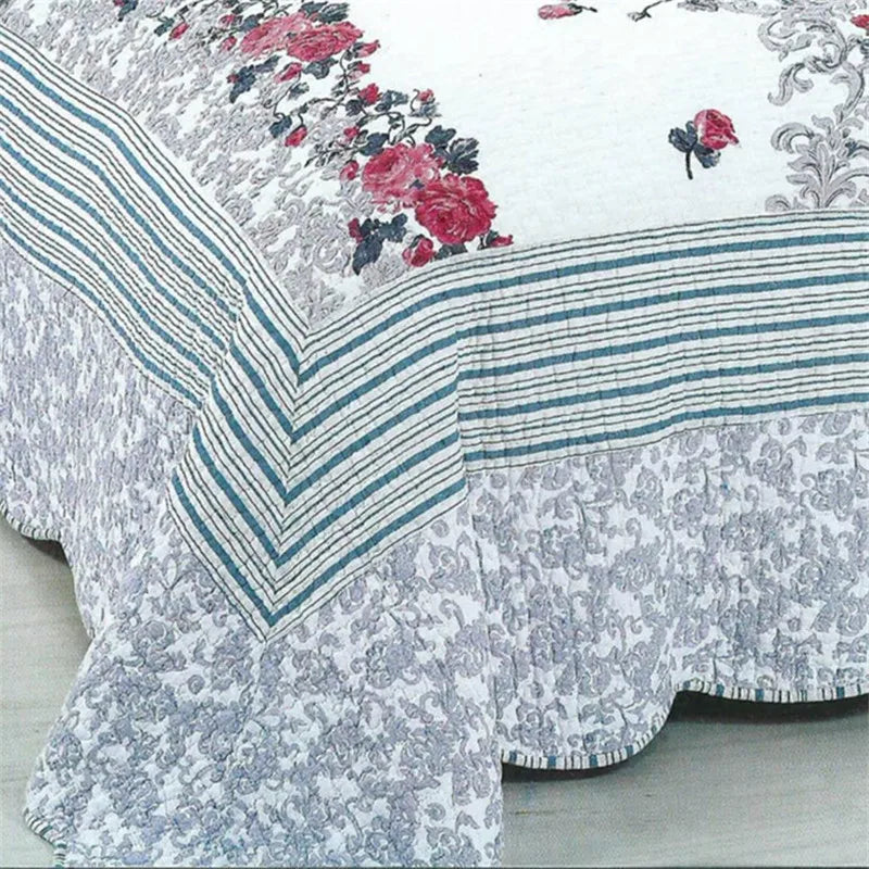 Handmade Patchwork Quilted Bedspread Set