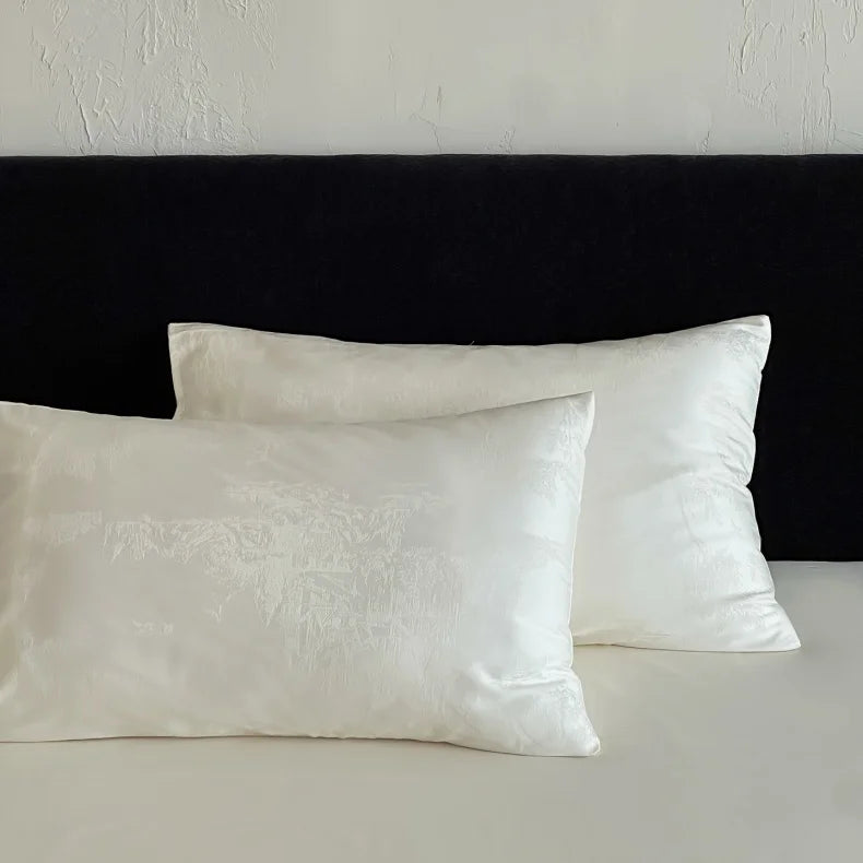 Premium Jacquard Cotton 4-Piece Quilt Cover Set
