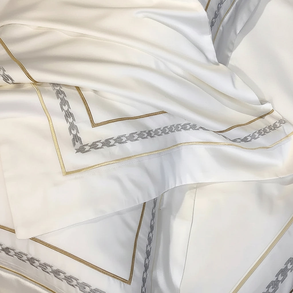 Egyptian Cotton Embroidery Duvet Cover Set