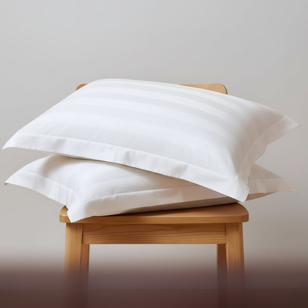 Satin Stripe Pillowcases - Set of 2