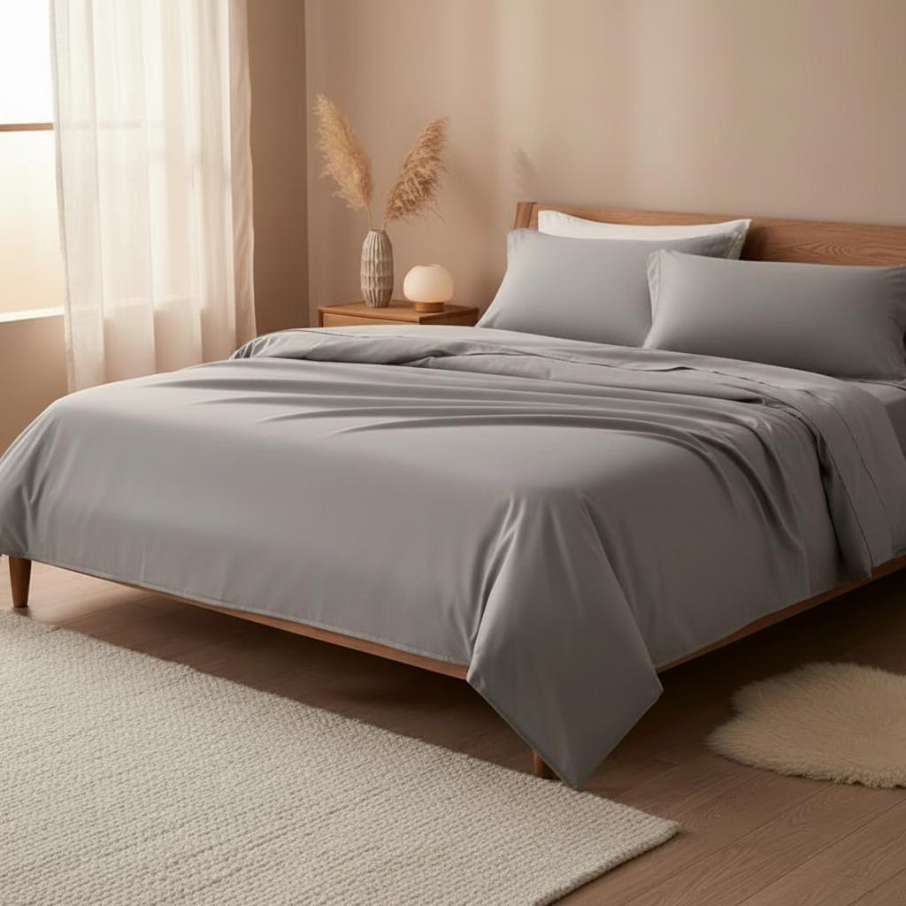 Soft Hotel-Style Cotton Bedding Set – Egyptian Cotton Feel