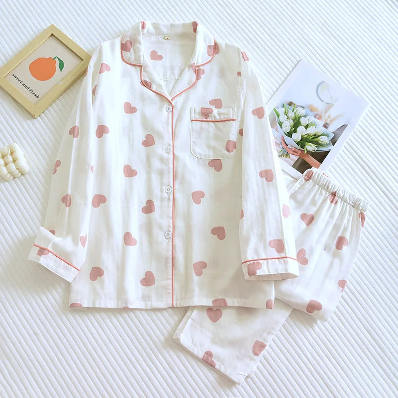 Sweet Floral Cotton Pyjama Set