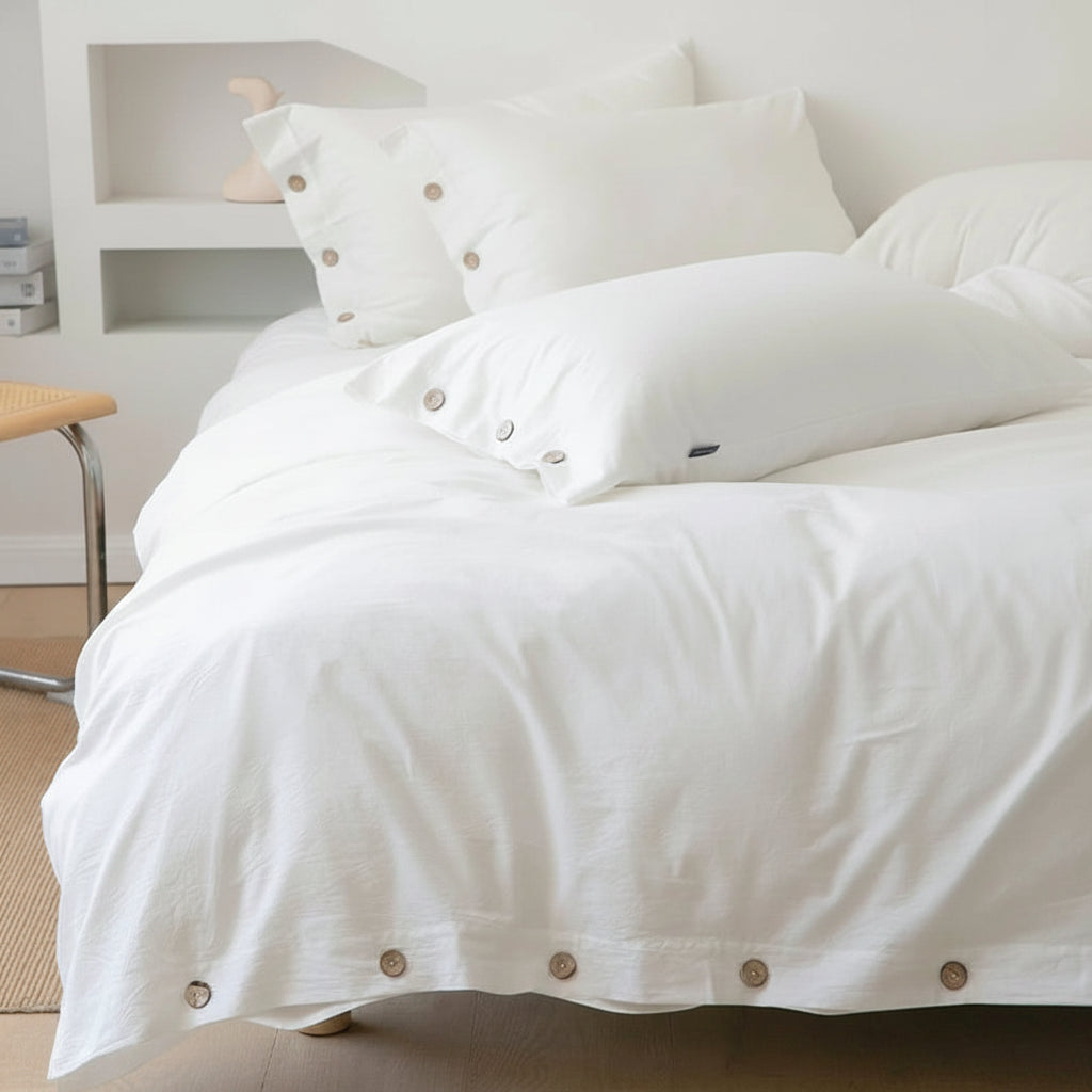 400TC Solid Cotton Duvet Set