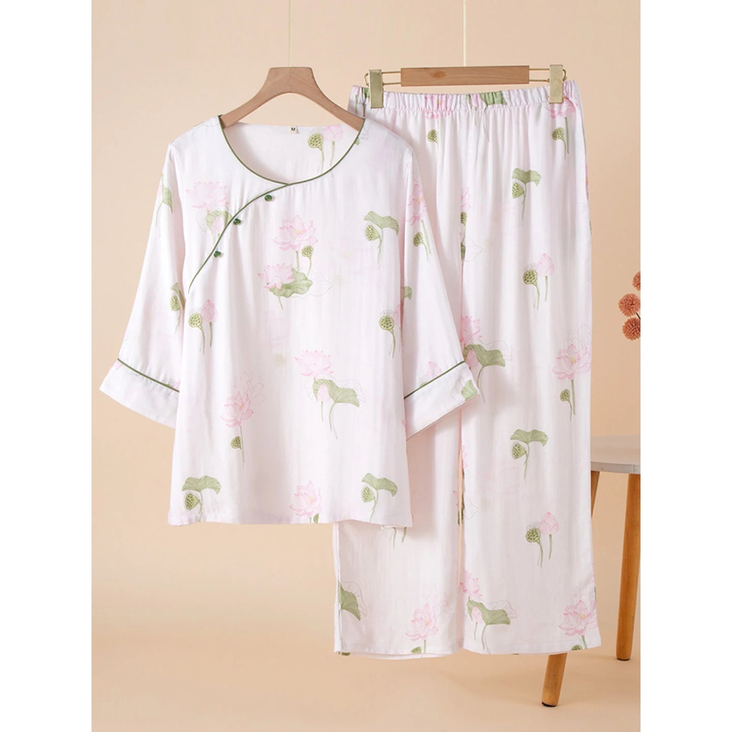 Floral Bamboo Cotton Pyjama Set