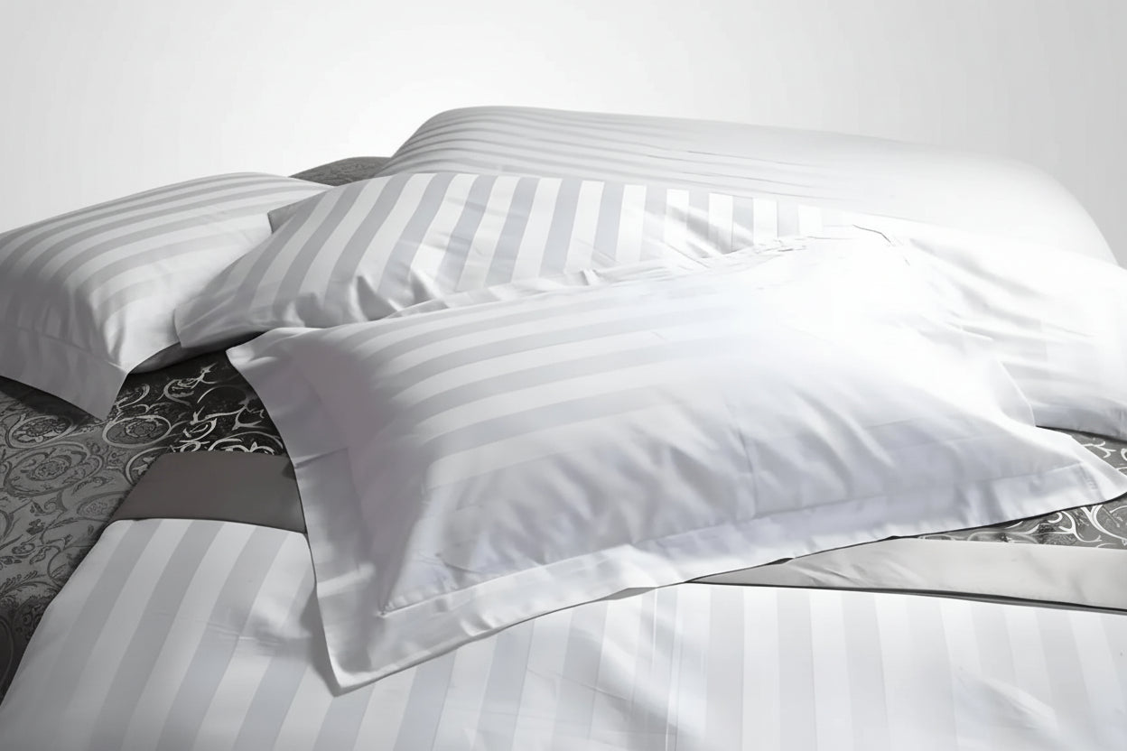 Satin Stripe Pillowcases - Set of 2