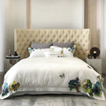 800TC Egyptian Cotton Embroidered White Bedding