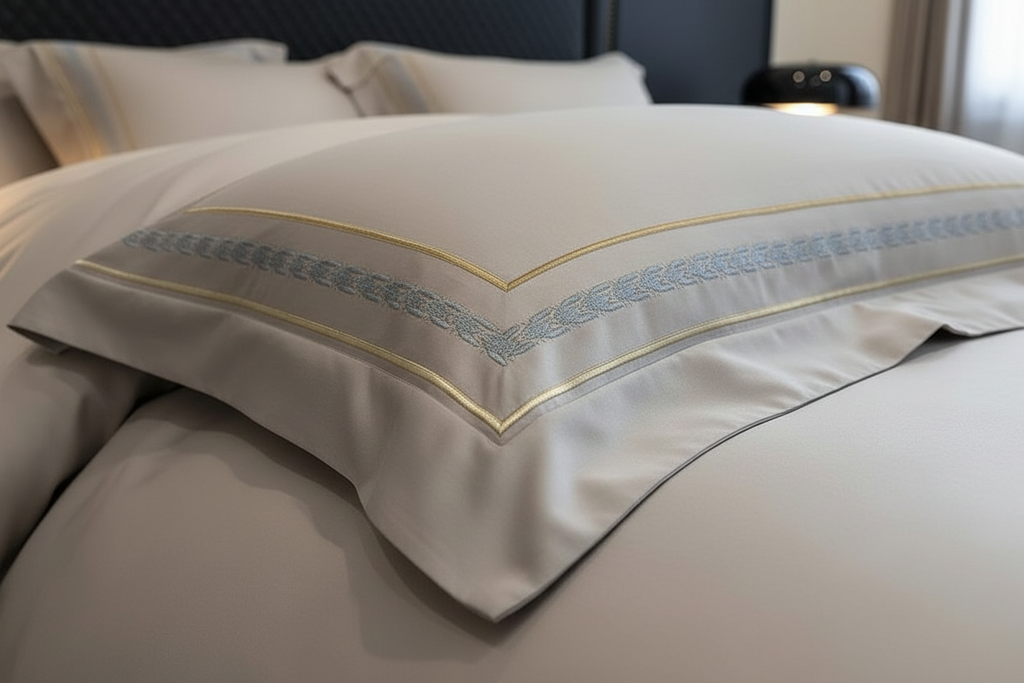 Egyptian Cotton Embroidery Duvet Cover Set