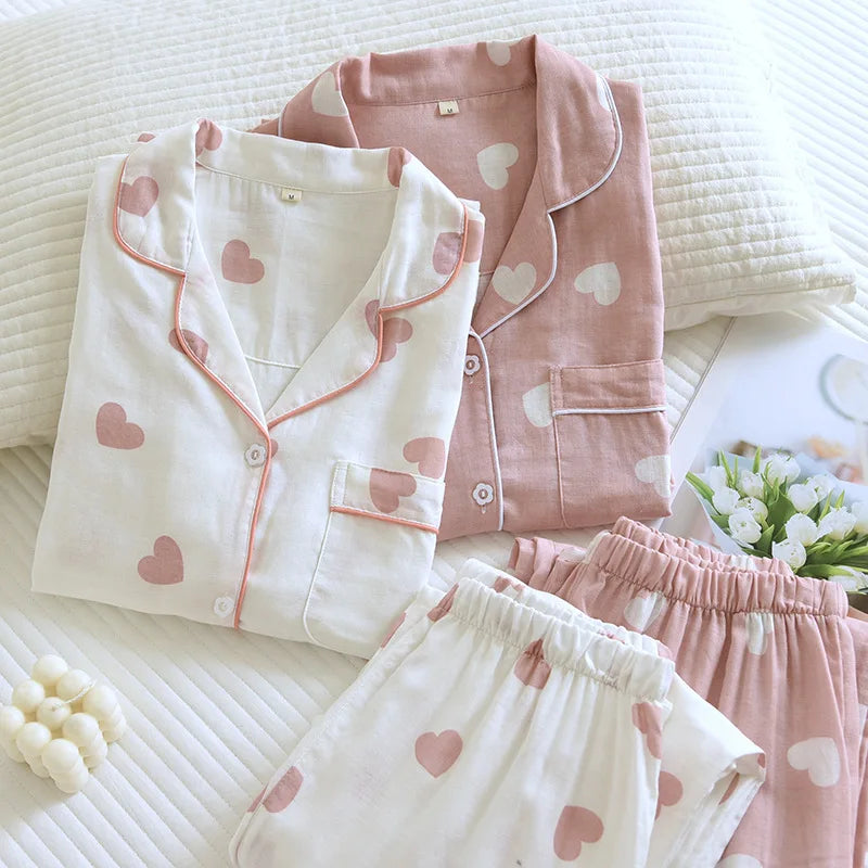 Sweet Floral Cotton Pyjama Set