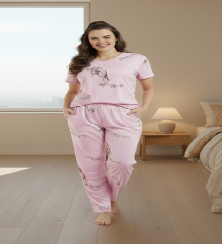 Plus Size Cotton Pyjama Set