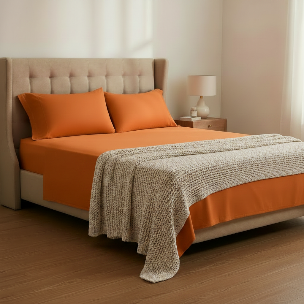Soft Hotel-Style Cotton Bedding Set – Egyptian Cotton Feel