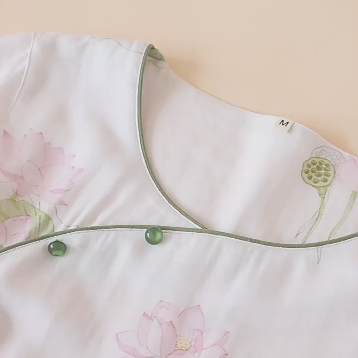 Floral Bamboo Cotton Pyjama Set